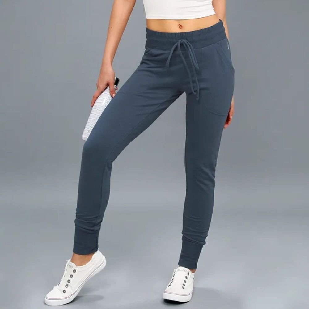 Free People Movement Sunny Skinny Jogger Sweatpants - Teal Blue